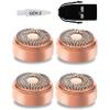 Replacement Heads for Finishing Touch Flawless Facial Hair Remover Device for Women, Replacement Blades for Flawless Replacement Heads Gen 2, 18k Gold with Gurelax Flannel Bag (4) view 1