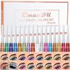 Aseawave 16 Colors Liquid Glitter Eyeliner Set, Metallic Shimmer Glitter Eyeshadow, Colorful Rainbow Eyeliner Long Lasting Waterproof Face Lips Art for Party Festival Makeup view 1