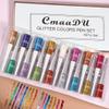 Aseawave 16 Colors Liquid Glitter Eyeliner Set, Metallic Shimmer Glitter Eyeshadow, Colorful Rainbow Eyeliner Long Lasting Waterproof Face Lips Art for Party Festival Makeup view 3
