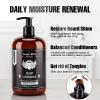 ISNER MILE Beard Wash and Conditioner Set 17 oz New Formula with Biotin Argan & Jojoba Oils Smooth Soften Strengthen Shampoo with Oil Gifts for Men view 4