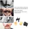 Mustache Training Wheels, Handlebar Moustache Training Wheel Men Mustache Styling Template Beard Shaping Tool For For Create Mustache (Black) view 3