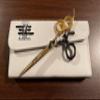 Black and Gold Premium Stainless Steel Scissor Shears Kit Used for Men, Women view 1