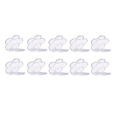 Beaupretty 10PCS Clear Empty Eyeshadow Palette Makeup Organizer Eyeshadow Storage Box Case Lipstick Pigment Palette Tray