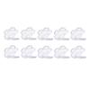 Beaupretty 10PCS Clear Empty Eyeshadow Palette Makeup Organizer Eyeshadow Storage Box Case Lipstick Pigment Palette Tray view 1