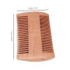 Beard Comb, Wooden Beard Comb Mustache Comb Beard Care Double-sided antistatic comb for daily beard care for a naturally well-groomed beard view 2
