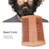 Beard Comb, Wooden Beard Comb Mustache Comb Beard Care Double-sided antistatic comb for daily beard care for a naturally well-groomed beard view 3