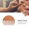 Beard Comb, Wooden Beard Comb Mustache Comb Beard Care Double-sided antistatic comb for daily beard care for a naturally well-groomed beard view 4