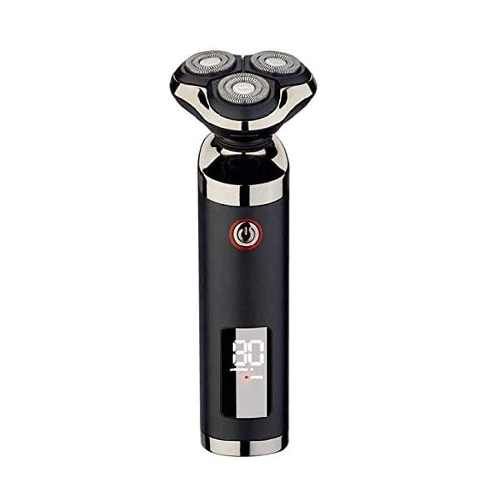 NCRD Men's Electric Shaver - Rechargeable 3D Shaver Razor for Men with Nose Hair Trimmer Wet and Dry, Fast Charging Electric Shaver Full Body Cleaning Intelligent LED Digital Display Shaver
