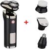NCRD Men's Electric Shaver - Rechargeable 3D Shaver Razor for Men with Nose Hair Trimmer Wet and Dry, Fast Charging Electric Shaver Full Body Cleaning Intelligent LED Digital Display Shaver view 2