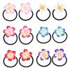12pcs Hair Bands Flower Hairband Hair Rope for Girls Hair Ties Plumeria Hair Decoration Hair Decorations Hair Accessories Hawaiian Hair Band Plumeria Hair Band Plumeria Hairband view 1