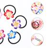 12pcs Hair Bands Flower Hairband Hair Rope for Girls Hair Ties Plumeria Hair Decoration Hair Decorations Hair Accessories Hawaiian Hair Band Plumeria Hair Band Plumeria Hairband view 2