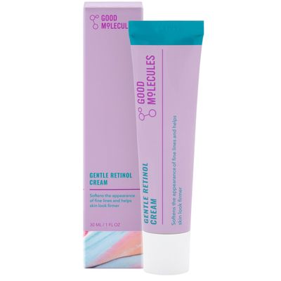 Good Molecules Gentle Retinol Cream - Retinol Night Cream to Minimize Appearance of Fine Lines & Wrinkles, Skin Tightening Recipe with Bakuchiol, Anti-Aging Skin Care For Face