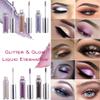 12 Color Sparkling Eyeshadow -Diamonds Phantom Color Water-based Eyeshadow Lasting Waterproof Sparkling Glitter Liquid EyeShadow Metallic Pigment (12 color set) view 3