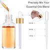 PrettyCare Glass Eye Dropper Bottle 2oz (60ml), 24 Pcs Clear Empty Thick Bottles Bulk with Leakproof Golden Caps - With Labels & Funnels for for Storage, Travel,Essential Oils, DIY Serums, Tincture view 3