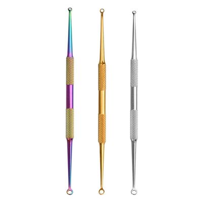 Lurrose 6pcs Comedone Extractor Tool Stainless Steel Black Head Remover Pore Cleanser Hidden Beauty Needles Tools for Nose Face Blemish Whitehead Popping