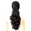 YYDS Fluffy Wavy Ponytail Extension Easy Wear Natural Snythetic Pony Tail Wig (55cm Claw Clip Black) view 2