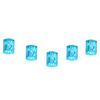 100PCS Braiding Beads Metal Cuffs,New Colorful Dreadlocks Beads Hair Braid Rings Clips Dread Locks, Rings Cuff Hair Decoration Braiding Filigree Tube Hair Jewelry (blue) view 2