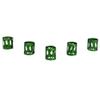 100PCS Braiding Beads Metal Cuffs,New Colorful Dreadlocks Beads Hair Braid Rings Clips Dread Locks, Rings Cuff Hair Decoration Braiding Filigree Tube Hair Jewelry (green) view 2