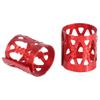 100PCS Braiding Beads Metal Cuffs,New Colorful Dreadlocks Beads Hair Braid Rings Clips Dread Locks, Rings Cuff Hair Decoration Braiding Filigree Tube Hair Jewelry (red) view 3