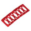 100PCS Braiding Beads Metal Cuffs,New Colorful Dreadlocks Beads Hair Braid Rings Clips Dread Locks, Rings Cuff Hair Decoration Braiding Filigree Tube Hair Jewelry (red) view 4
