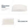 8pcs Cotton Pad Facial Washing Pads Thin Makeup Removal Pads Makeup Cleaning Mat Mini Powder Puff Facial Make up Non-Woven Fabric Beauty Towel White Miss view 2