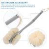 1pc Bath Brush Massage Back Brush Portable Bath Ball Bath Supply Shower Bath Ball Scrubber Ball Long Handle Bath Ball Long-handled Bath Ball Practical Bath Ball Bath Tool view 2