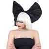 HPO Women's Celebrity Style Bob Wig, Multiple Color & Style Options, (Black & White w/Black Bow, Medium) view 2