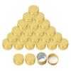 15ml Gold Aluminum Tin Jar with Screw Lid 1/2 oz Containers with Lids 1/2-Ounce Metal Steel Tin Cosmetic Sample Containers for Lip Balm DIY Salve Spice Candies Crafts, Pack of 24 view 1