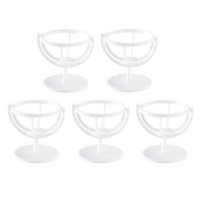 5pcs Wall Bracket Powder Puff Shelf Sponge Holder Rotatable Powder Puff Stand Powder Puff Stand Holder Makeup Sponge Storage Shelf Kickstand Whiting Sponge To Rotate
