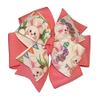 Easter Rabbit Pinwheel Hair Bow (White or Pink) view 2