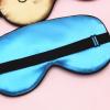 Sleep Cover Silk Soft Plush Eye Cover, Adjustable Strap Sleeping Eye Blinder Night Eyeshade Cover for Sweet Sleep Travel Nap Dry Puffy Eye Relax 1PCS Golden view 3