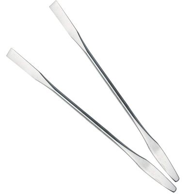 AKOAK 2 Pcs Stainless Steel Makeup Blend Makeup Spatula, Makeup Blender, Nail Art Palette Stick, and Two-headed Makeup Spatula Tool Mix for Professional and Personal Use