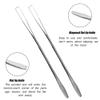 AKOAK 2 Pcs Stainless Steel Makeup Blend Makeup Spatula, Makeup Blender, Nail Art Palette Stick, and Two-headed Makeup Spatula Tool Mix for Professional and Personal Use view 2