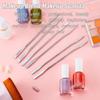 AKOAK 2 Pcs Stainless Steel Makeup Blend Makeup Spatula, Makeup Blender, Nail Art Palette Stick, and Two-headed Makeup Spatula Tool Mix for Professional and Personal Use view 3