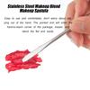 AKOAK 2 Pcs Stainless Steel Makeup Blend Makeup Spatula, Makeup Blender, Nail Art Palette Stick, and Two-headed Makeup Spatula Tool Mix for Professional and Personal Use view 4