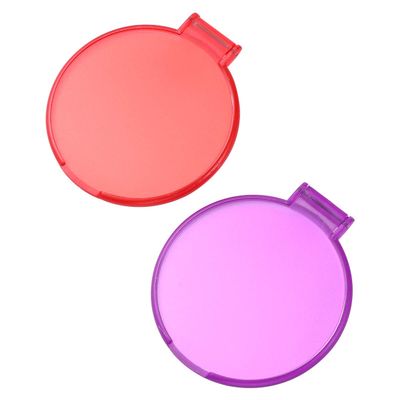 24pcs Handbags Travel Vanity Mirror Mirrors Ladies Wallet Mini Round Makeup Purses for Women Pocket Foldable Folding Miss Simple Cosmetic