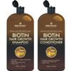 First Botany, Biotin Hair Growth Shampoo Conditioner Anti Hair Loss Thickening formula Collagen & Stem Cell For Hair Regrowth Anti Thinning Sulfate Free For Men Women Anti Dandruff Treatment 16 oz x2 view 1