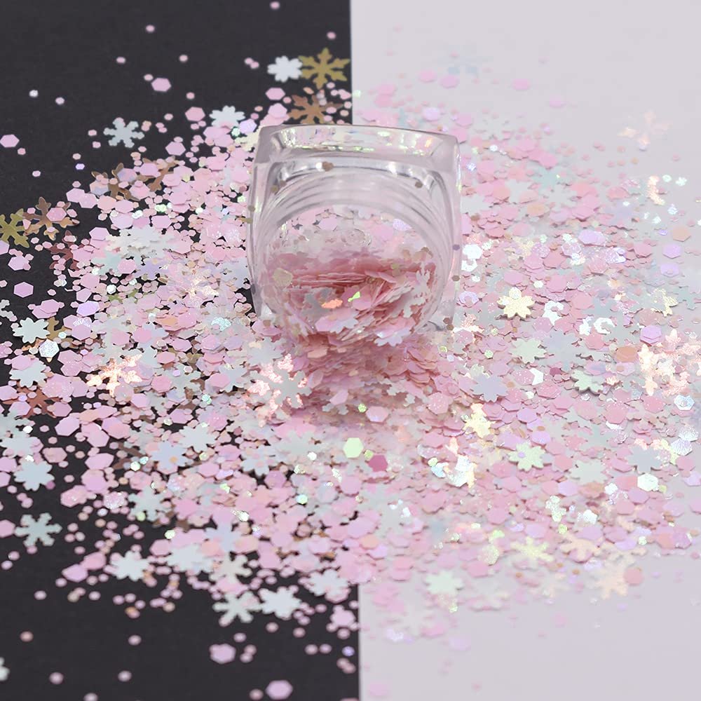 10 Grams/Pack - Christmas Holiday Mixes Series Glitter - Festival Rave Beauty Makeup Face Body Nail Art Tumbler Decoration XM07