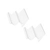 2pcs Display Stand Clear Wallet Shelf Wallet Purses Tabletop Storage Rack Cellphone Purse Clear Purses Display Shelf Wallet Display Holders Accessories Acrylic Desktop view 1