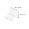 2pcs Display Stand Clear Wallet Shelf Wallet Purses Tabletop Storage Rack Cellphone Purse Clear Purses Display Shelf Wallet Display Holders Accessories Acrylic Desktop view 2