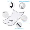 Beard Bib Beard Apron, Beard Bib Hair Catcher for Shaving & Trimming, Beard Trimming Catcher Bib for Men,7 Piece Bib Kit with Beard Cape Grooming Cloth, 4 Suction Cups, Beard Comb, Storage Bag (Black) view 4
