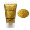 GL-Turelifes 30ml Sequins Chunky Glitter Liquid Eyeshadow Glitter Body Gel Festival Glitter Cosmetic Face Hair Nails Makeup Long Lasting Sparkling Easy to Apply, Easy to Remove (#07 Gold) view 1