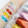 GL-Turelifes 30ml Sequins Chunky Glitter Liquid Eyeshadow Glitter Body Gel Festival Glitter Cosmetic Face Hair Nails Makeup Long Lasting Sparkling Easy to Apply, Easy to Remove (#07 Gold) view 4