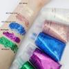 GL-Turelifes 30ml Sequins Chunky Glitter Liquid Eyeshadow Gel Festival Cosmetic Face Hair Nails Makeup Long Lasting Sparkling Easy to Apply, Easy to Remove (#05 Peacock Blue) view 3
