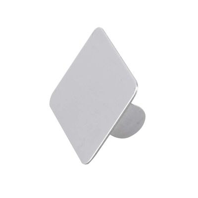 AKOAK 2 Pcs Stainless Steel Square Palette Mini Ring Makeup Palette Nail Blur Painting Tools DIY Nail Art can be used for Eye Shadow Eyelash Pigment Mix
