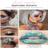 GL-Turelifes 30ml Sequins Chunky Glitter Liquid Eyeshadow Glitter Body Gel Festival Glitter Cosmetic Face Hair Nails Makeup Long Lasting Sparkling Easy to Apply, Easy to Remove (#08 Red) view 2