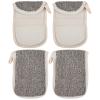 FOMIYES 4pcs Soap Pouch Exfoliating Mesh Bag for Bathing Portable Linen Foaming Net with Drawstring Closure for Skin Health and Travel view 1
