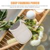 FOMIYES 4pcs Soap Pouch Exfoliating Mesh Bag for Bathing Portable Linen Foaming Net with Drawstring Closure for Skin Health and Travel view 3