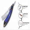 Qureshi Damascus Stainless Steel Barber razor, Straight Razor for Men Includes Fixed Blade, Leather Sharpening Strop, and Case with Colored Wood Handle for a Silky Magic Shave view 2