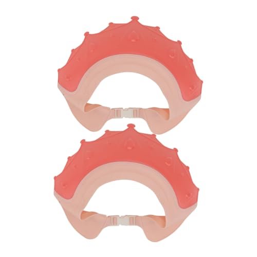 2pcs Shower Cap Bathing Protection Bath Cap Small Beard Comb Bath Hat Bath Cap Visor for Shampoo Shampoo for Hat Red Shampoo Cap Newborn Water Proof